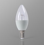 LED candle with flame